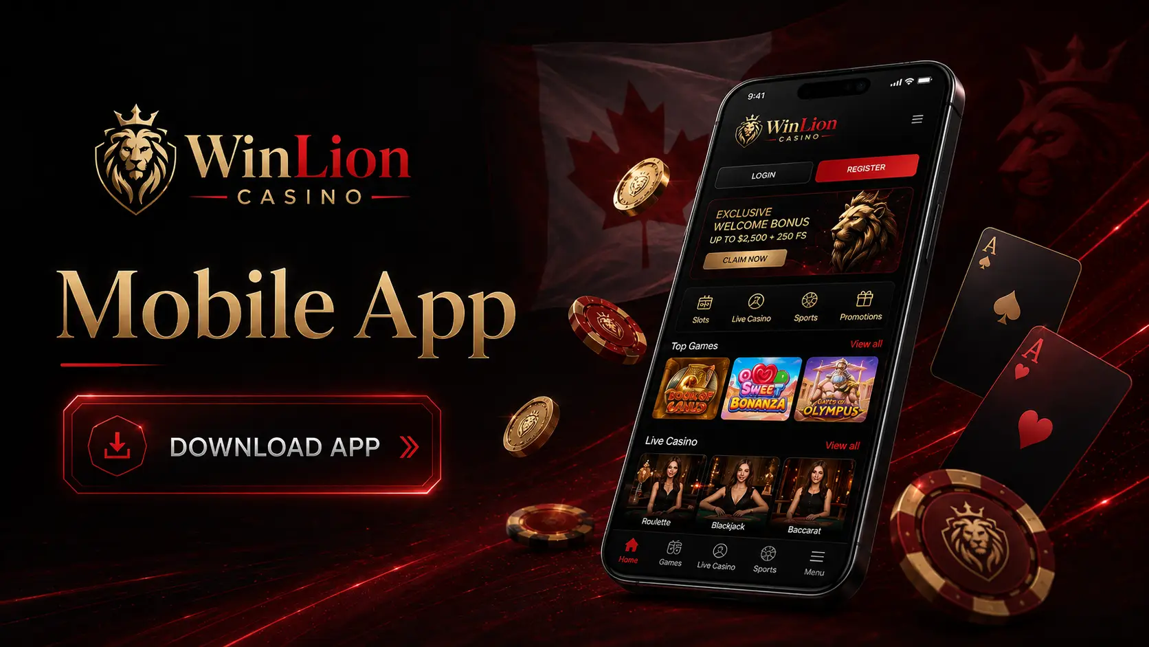 WinLion Casino Canada – Mobile App